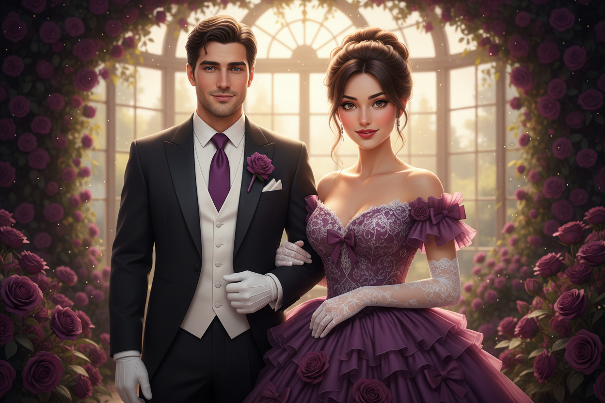 Funnella Rose and Prince Charming Smiling